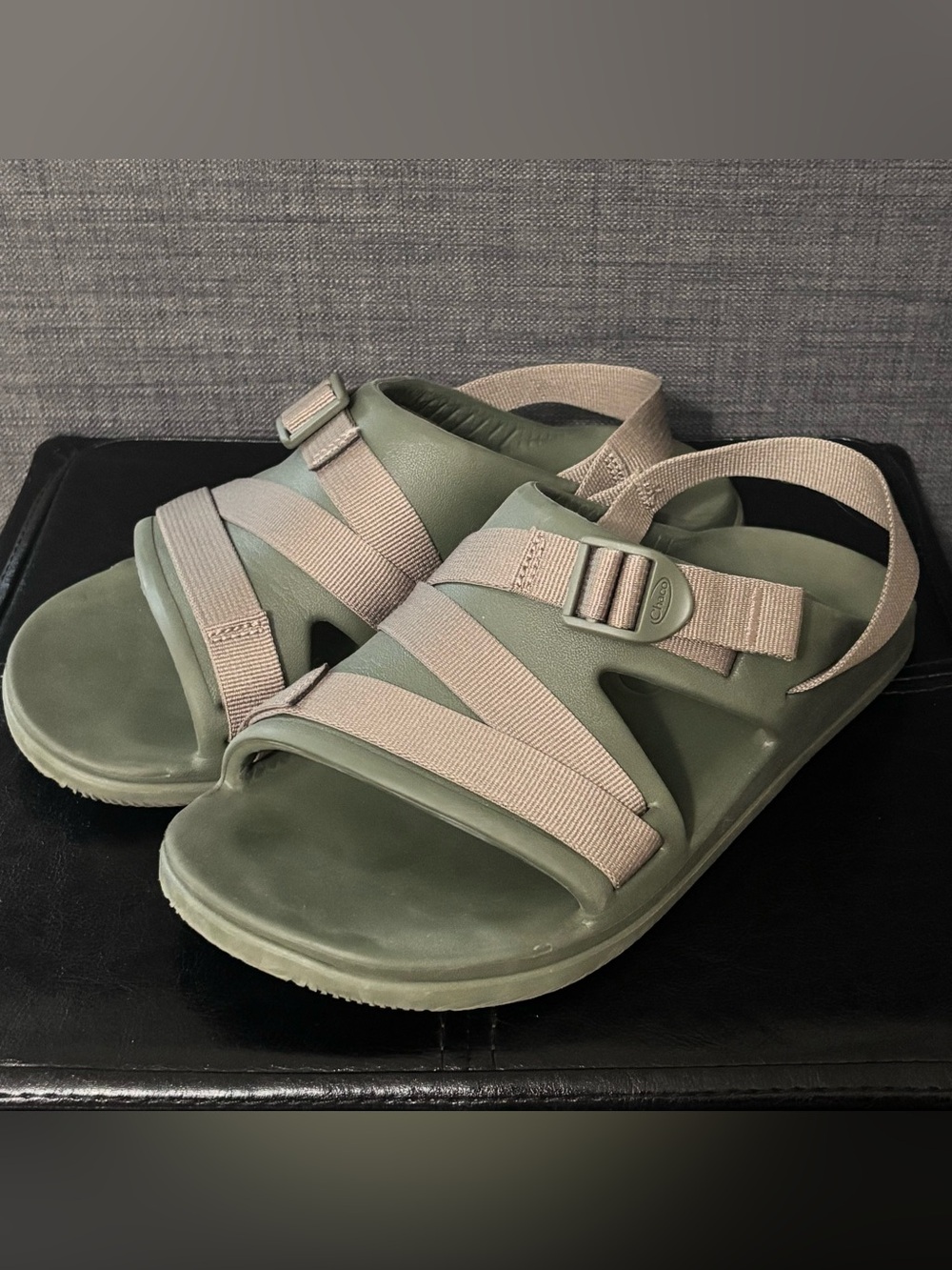Mens Chaco CHILLOS Moss Green Sport Comfy Slingback Sandals Size 9